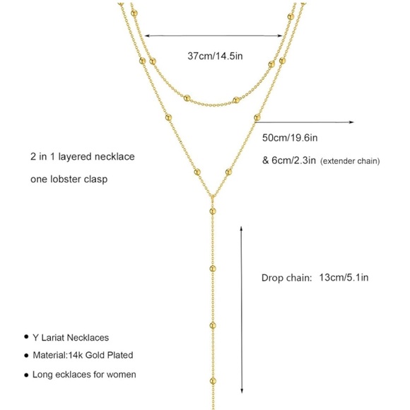 Anthropologie Long Beaded Lariat Necklace - Picture 2 of 2